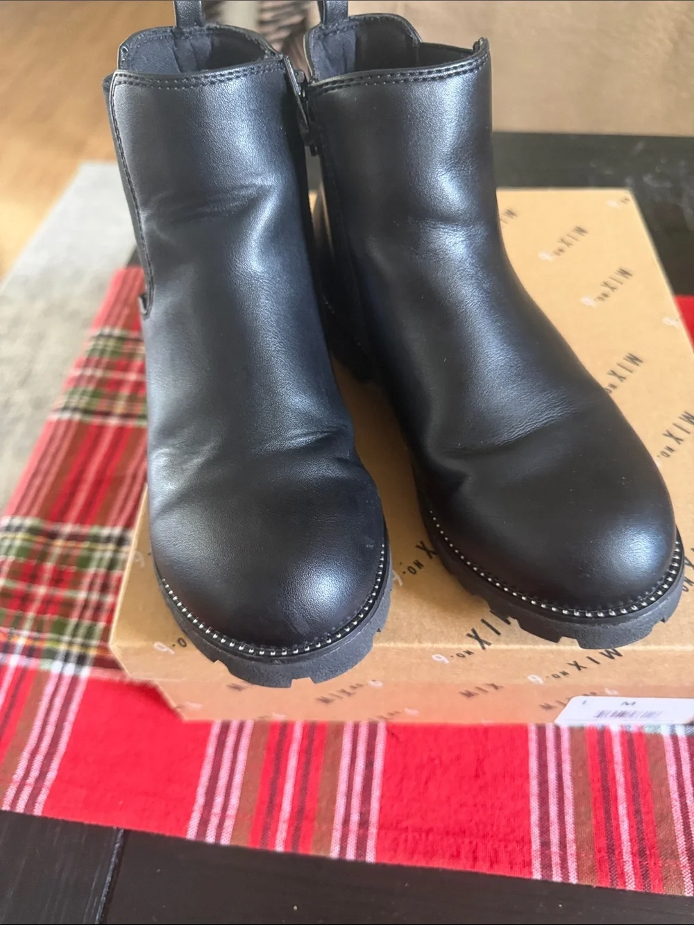 Mix No. 6 Black Kids Chelsea Zip Boot